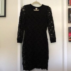 Black lace dress